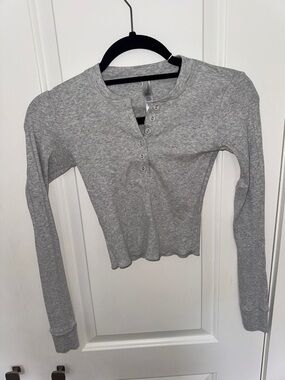 SKIMS Gray Ribbed SET